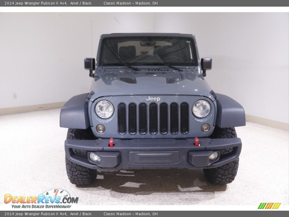 2014 Jeep Wrangler Rubicon X 4x4 Anvil / Black Photo #2