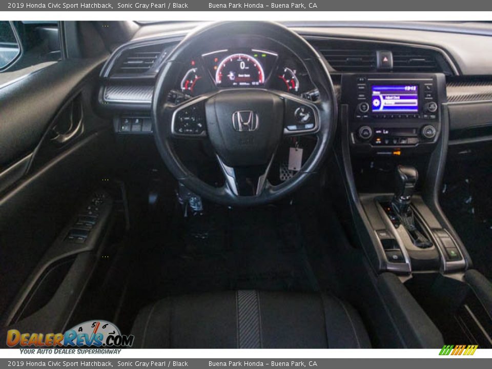 2019 Honda Civic Sport Hatchback Sonic Gray Pearl / Black Photo #5