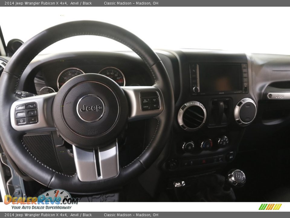 2014 Jeep Wrangler Rubicon X 4x4 Anvil / Black Photo #6