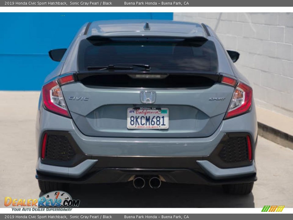 2019 Honda Civic Sport Hatchback Sonic Gray Pearl / Black Photo #9