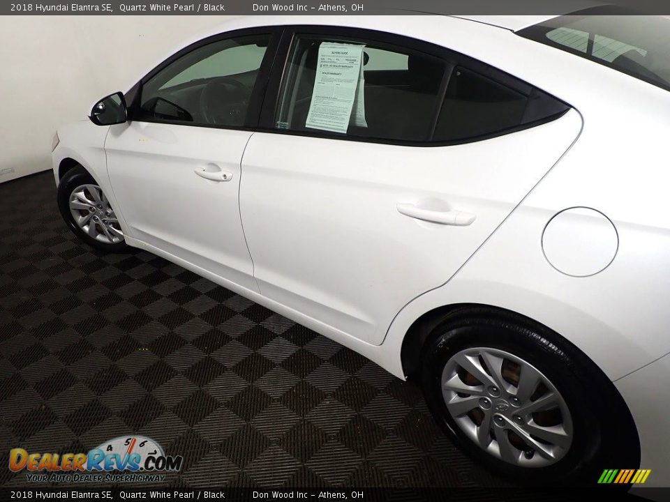2018 Hyundai Elantra SE Quartz White Pearl / Black Photo #18