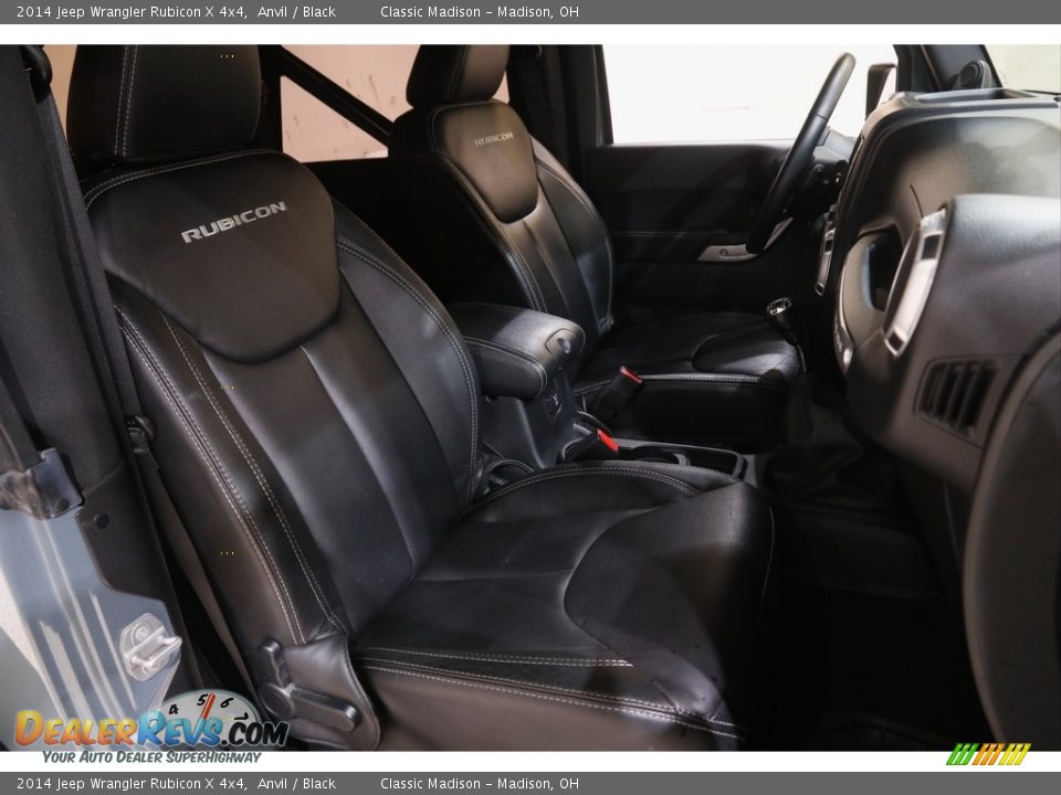 Front Seat of 2014 Jeep Wrangler Rubicon X 4x4 Photo #14