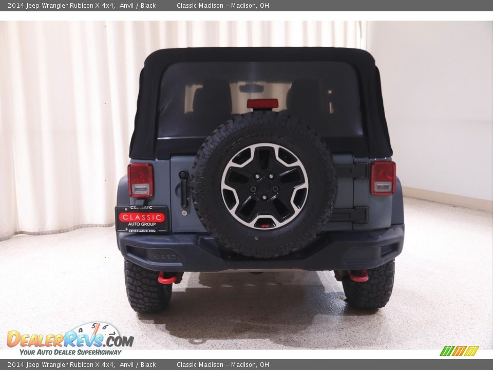 2014 Jeep Wrangler Rubicon X 4x4 Anvil / Black Photo #17