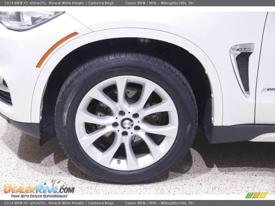 2014 BMW X5 xDrive35i Mineral White Metallic / Canberra Beige Photo #23