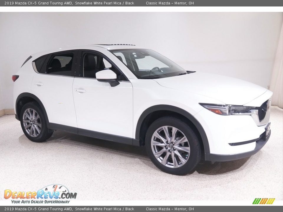 2019 Mazda CX-5 Grand Touring AWD Snowflake White Pearl Mica / Black Photo #1