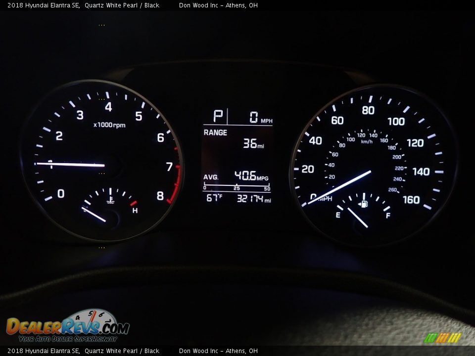 2018 Hyundai Elantra SE Quartz White Pearl / Black Photo #27