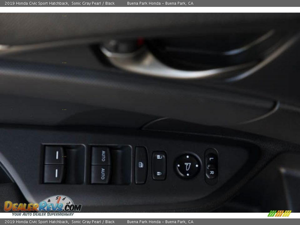 2019 Honda Civic Sport Hatchback Sonic Gray Pearl / Black Photo #28