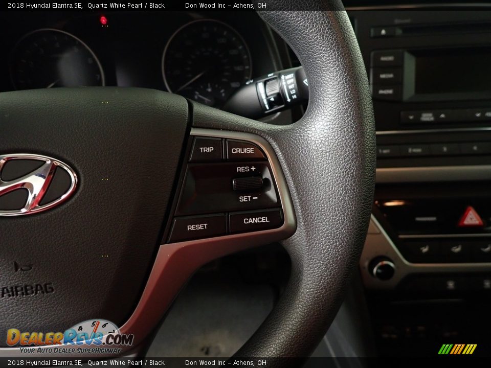 2018 Hyundai Elantra SE Quartz White Pearl / Black Photo #29