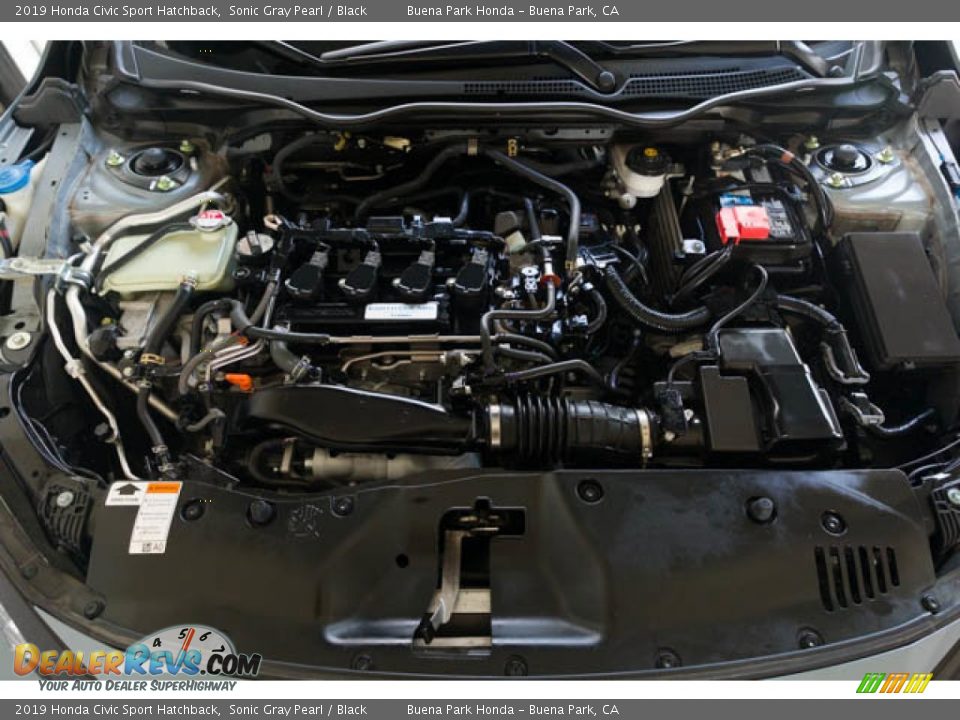 2019 Honda Civic Sport Hatchback Sonic Gray Pearl / Black Photo #32