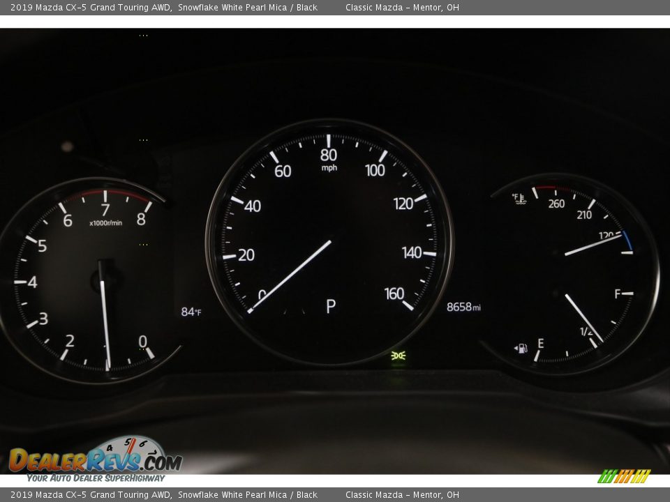 2019 Mazda CX-5 Grand Touring AWD Snowflake White Pearl Mica / Black Photo #8