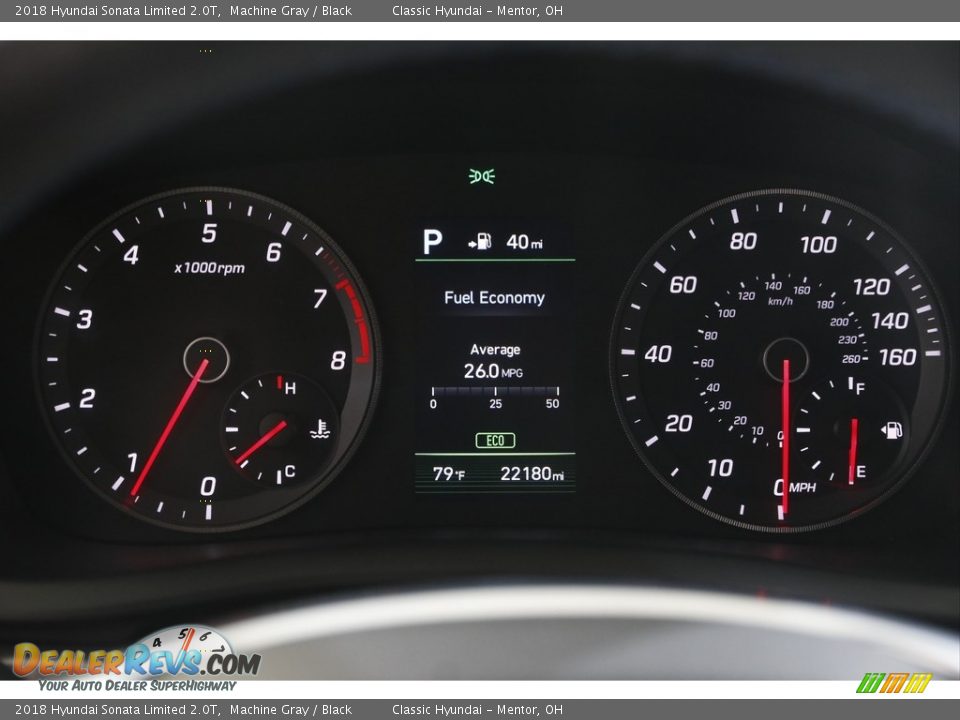 2018 Hyundai Sonata Limited 2.0T Gauges Photo #8