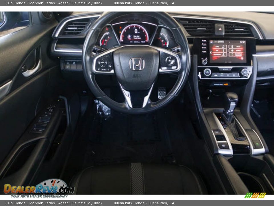 2019 Honda Civic Sport Sedan Agean Blue Metallic / Black Photo #5