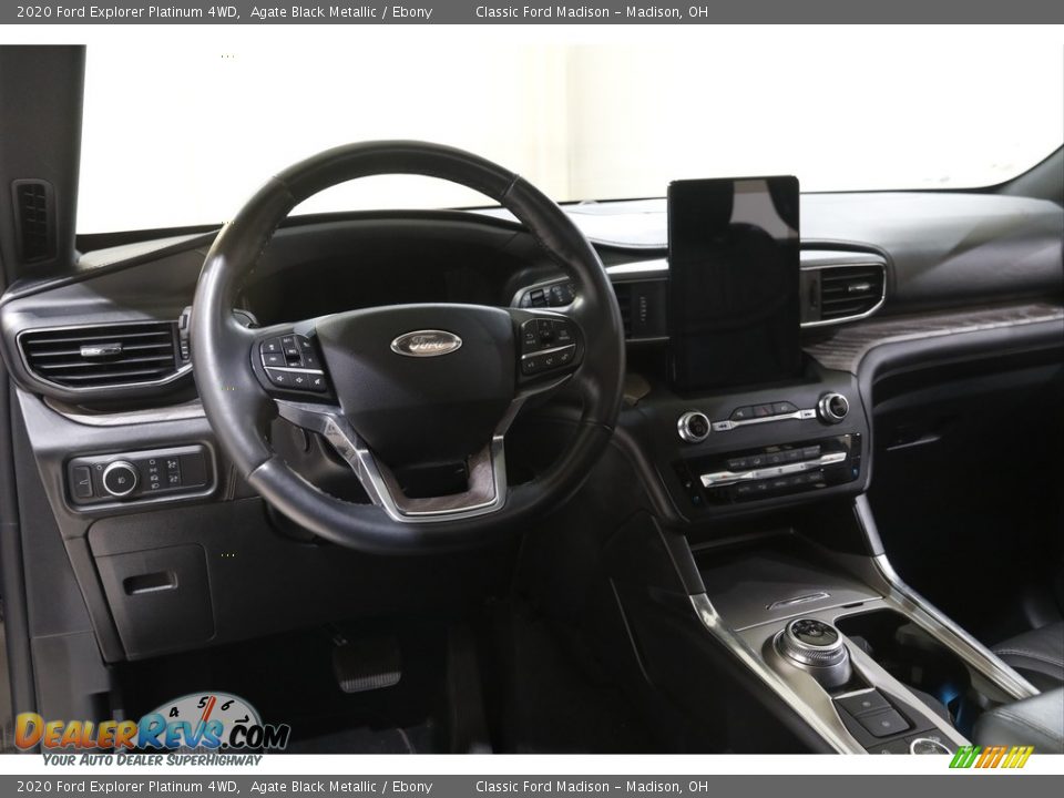 2020 Ford Explorer Platinum 4WD Agate Black Metallic / Ebony Photo #6