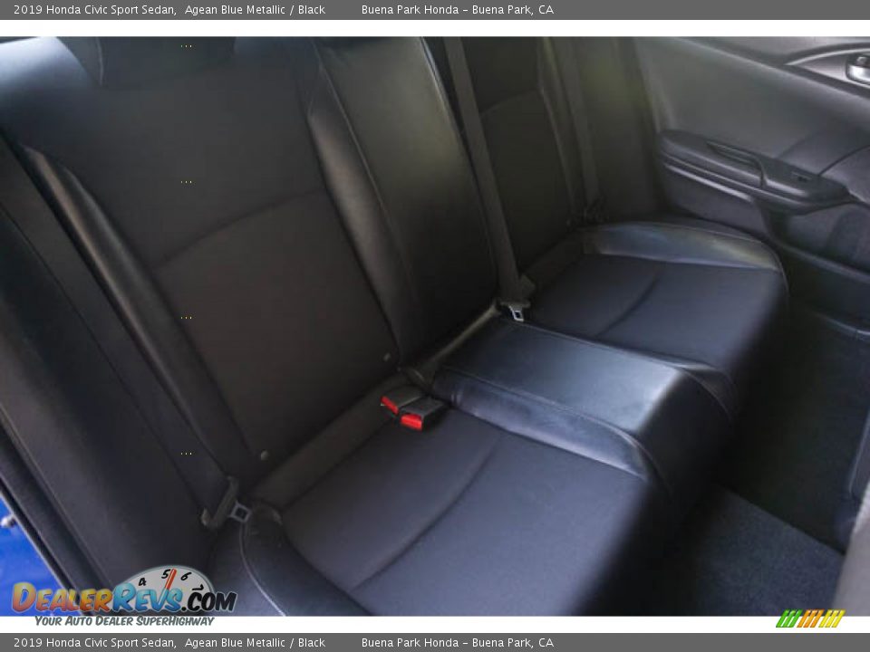 2019 Honda Civic Sport Sedan Agean Blue Metallic / Black Photo #21