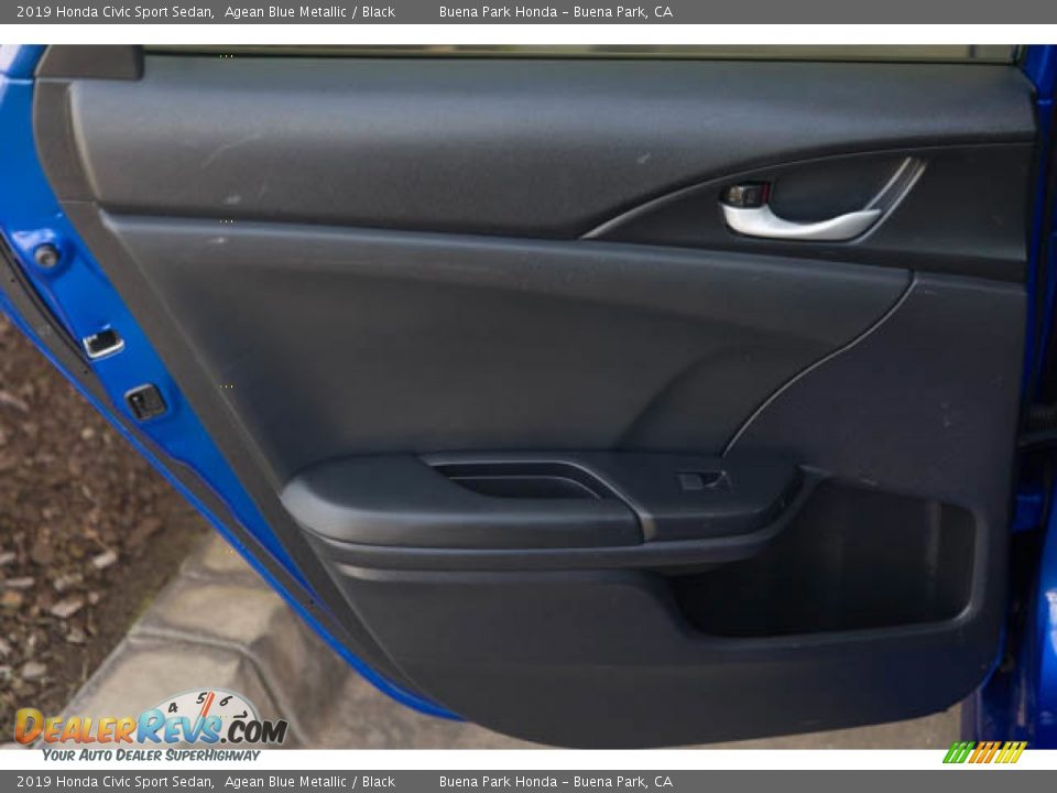 2019 Honda Civic Sport Sedan Agean Blue Metallic / Black Photo #30