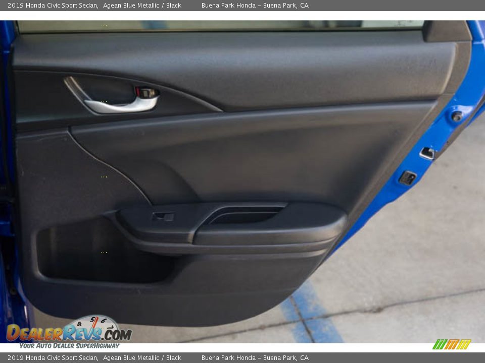 2019 Honda Civic Sport Sedan Agean Blue Metallic / Black Photo #31