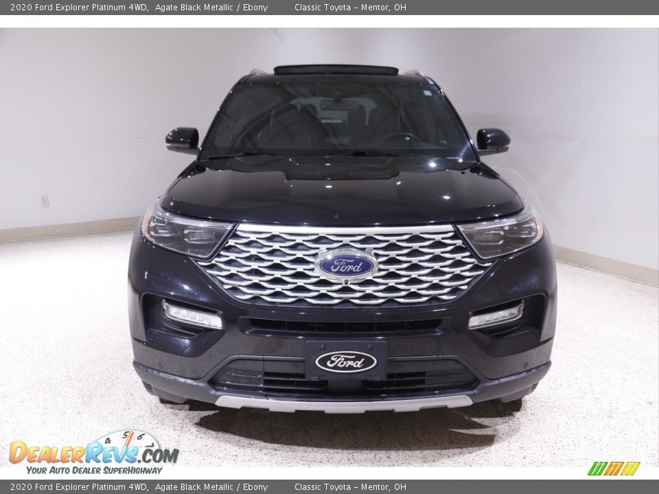 2020 Ford Explorer Platinum 4WD Agate Black Metallic / Ebony Photo #2