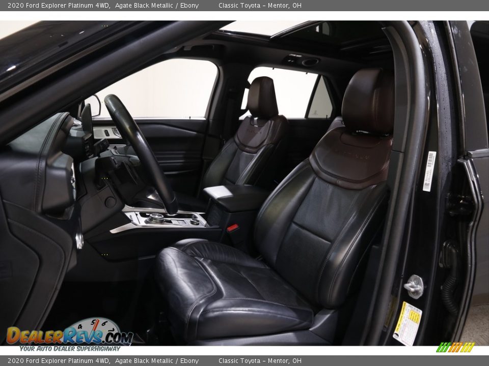 2020 Ford Explorer Platinum 4WD Agate Black Metallic / Ebony Photo #5