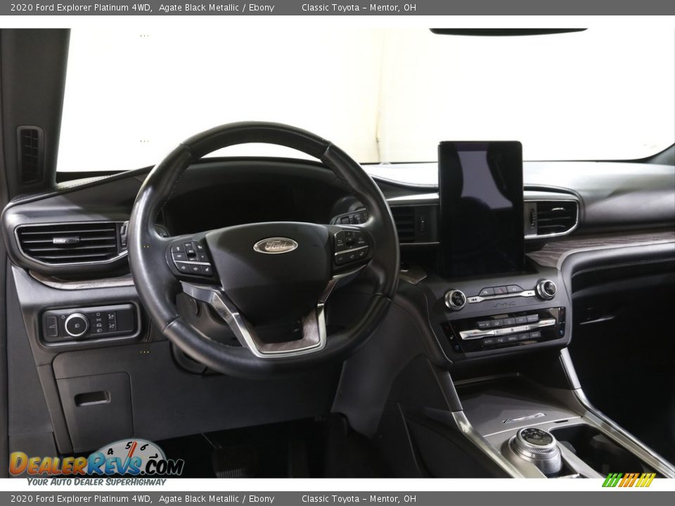 2020 Ford Explorer Platinum 4WD Agate Black Metallic / Ebony Photo #6