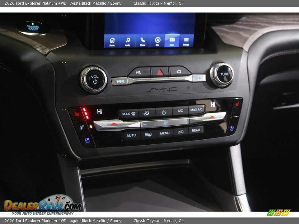 2020 Ford Explorer Platinum 4WD Agate Black Metallic / Ebony Photo #13