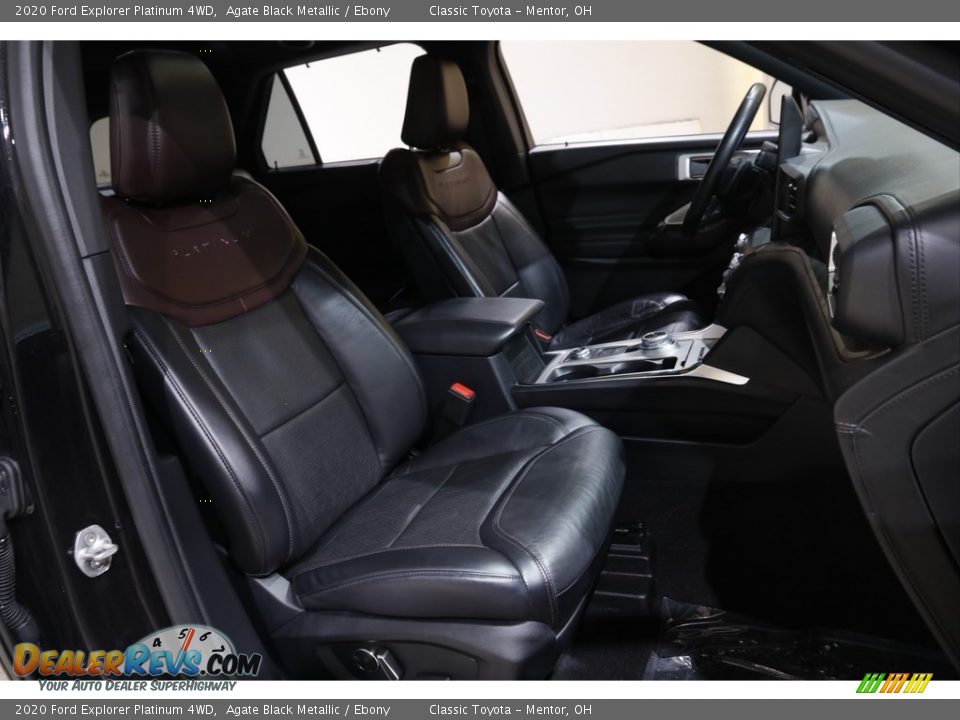 2020 Ford Explorer Platinum 4WD Agate Black Metallic / Ebony Photo #16