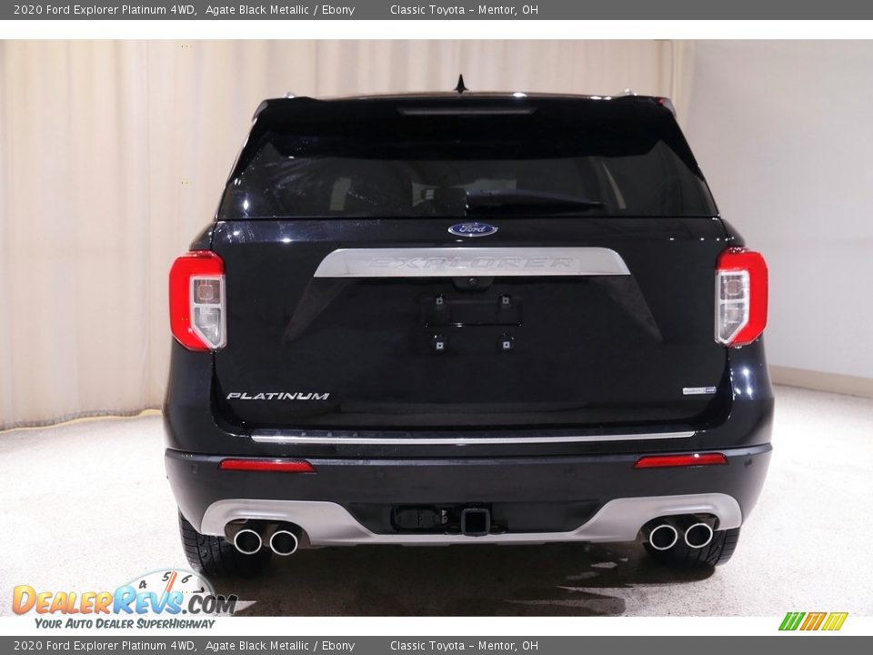2020 Ford Explorer Platinum 4WD Agate Black Metallic / Ebony Photo #20
