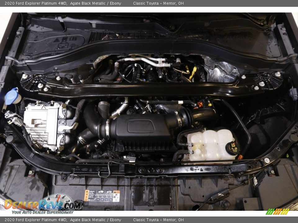 2020 Ford Explorer Platinum 4WD Agate Black Metallic / Ebony Photo #21