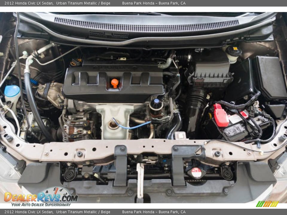 2012 Honda Civic LX Sedan Urban Titanium Metallic / Beige Photo #31