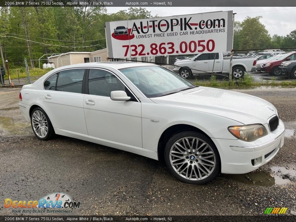 2006 BMW 7 Series 750Li Sedan Alpine White / Black/Black Photo #1