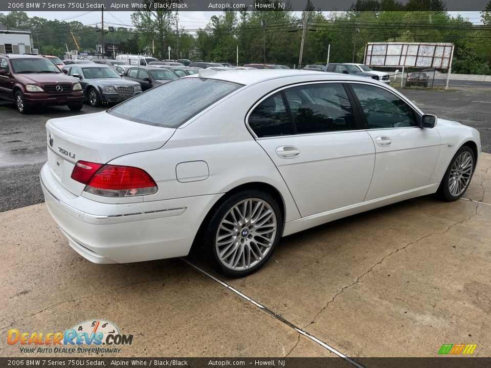 2006 BMW 7 Series 750Li Sedan Alpine White / Black/Black Photo #5