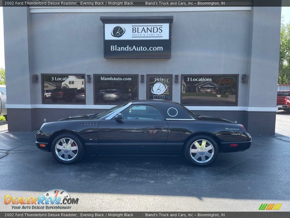 2002 Ford Thunderbird Deluxe Roadster Evening Black / Midnight Black Photo #1