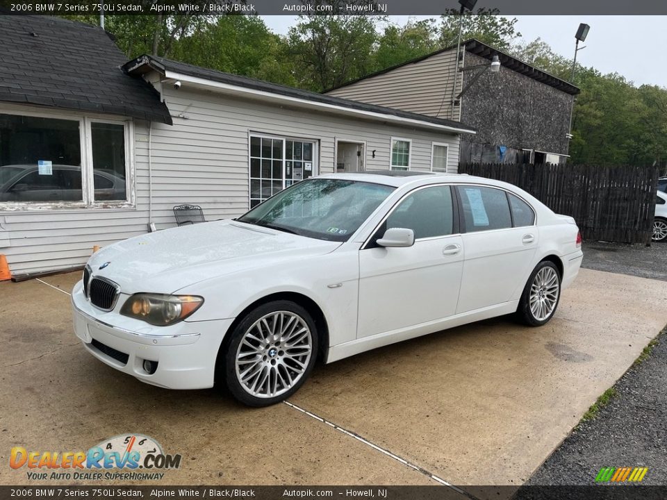 2006 BMW 7 Series 750Li Sedan Alpine White / Black/Black Photo #11