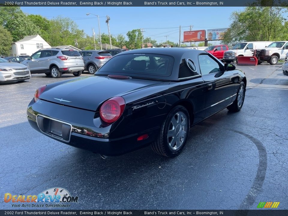 2002 Ford Thunderbird Deluxe Roadster Evening Black / Midnight Black Photo #4