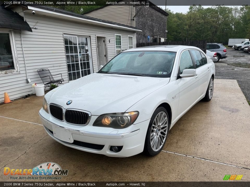 2006 BMW 7 Series 750Li Sedan Alpine White / Black/Black Photo #12