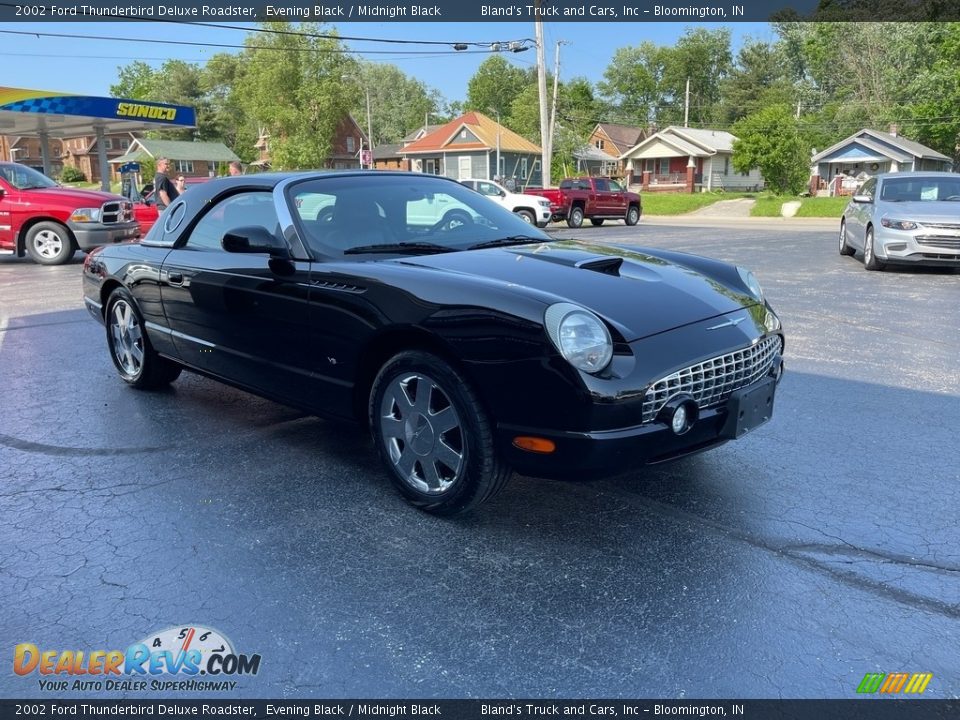 2002 Ford Thunderbird Deluxe Roadster Evening Black / Midnight Black Photo #5