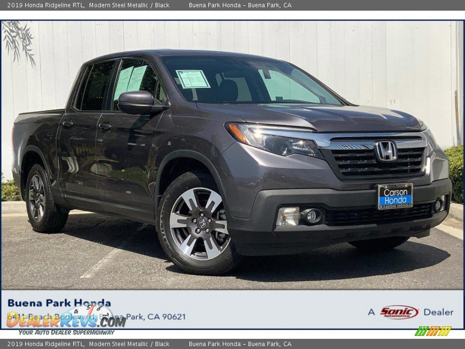 2019 Honda Ridgeline RTL Modern Steel Metallic / Black Photo #1