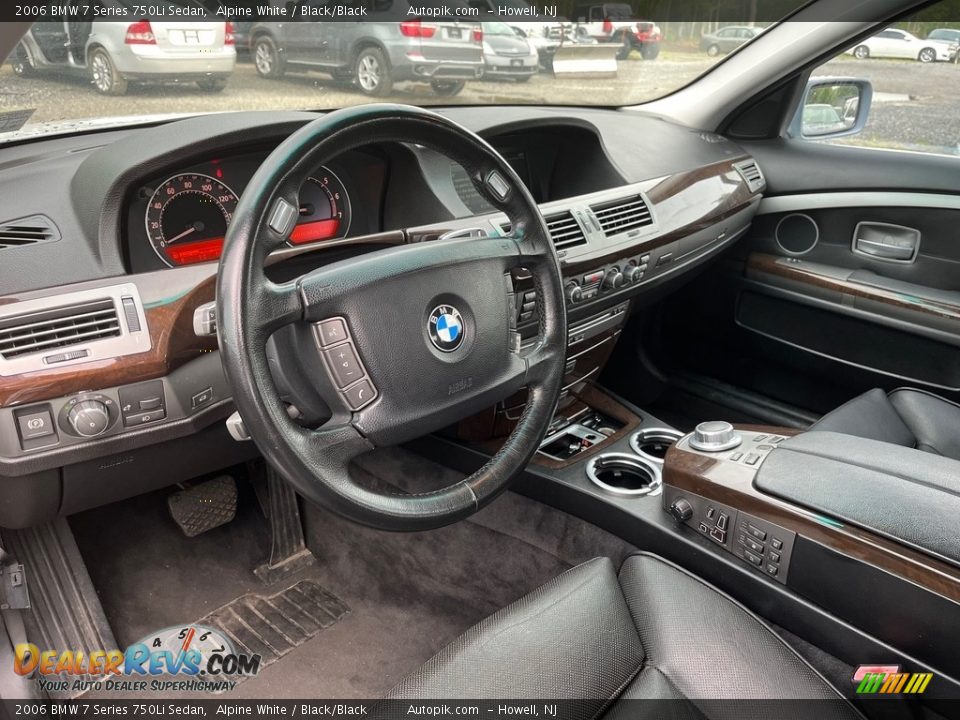 2006 BMW 7 Series 750Li Sedan Alpine White / Black/Black Photo #22