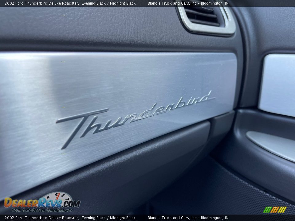 2002 Ford Thunderbird Deluxe Roadster Evening Black / Midnight Black Photo #15