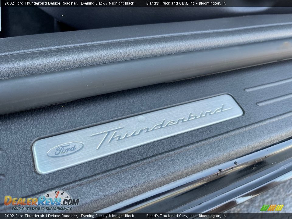 2002 Ford Thunderbird Deluxe Roadster Evening Black / Midnight Black Photo #17