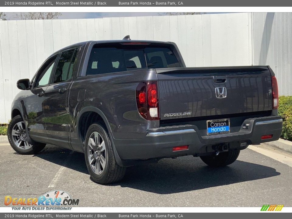 2019 Honda Ridgeline RTL Modern Steel Metallic / Black Photo #12