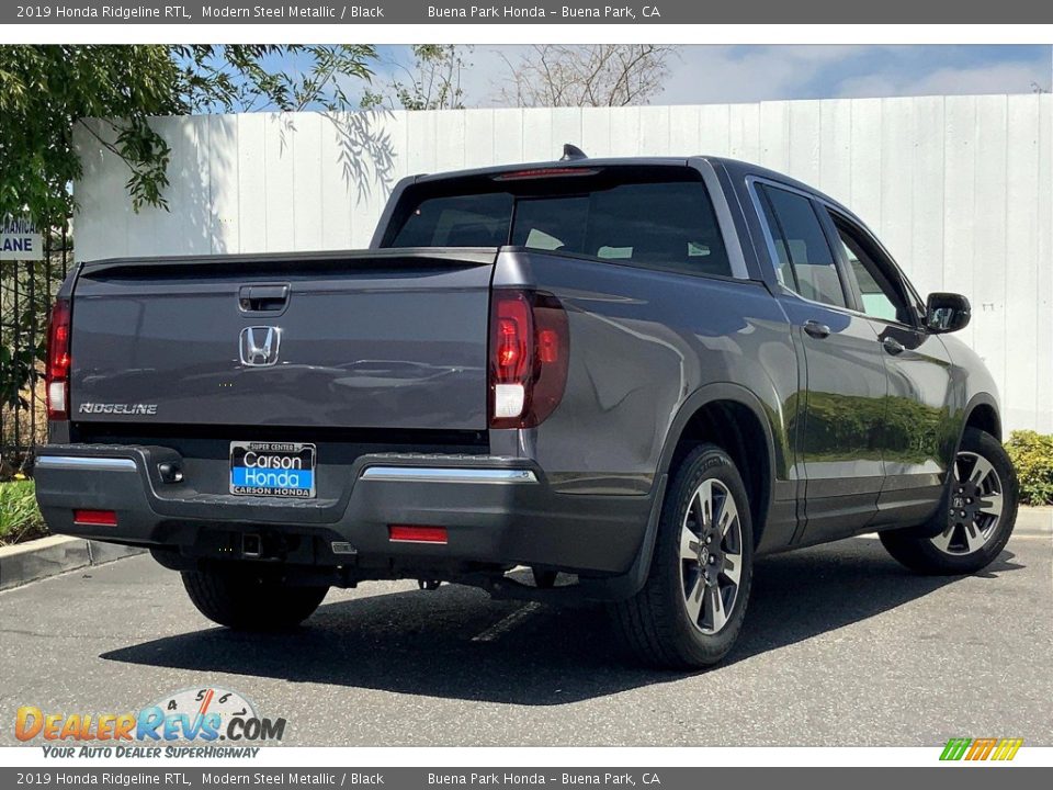 2019 Honda Ridgeline RTL Modern Steel Metallic / Black Photo #15