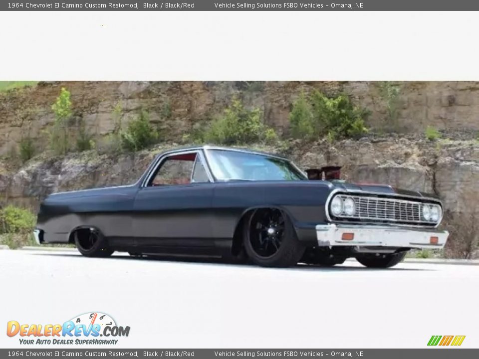 Black 1964 Chevrolet El Camino Custom Restomod Photo #2