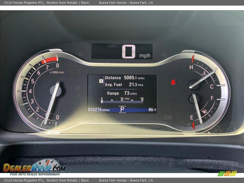 2019 Honda Ridgeline RTL Gauges Photo #22