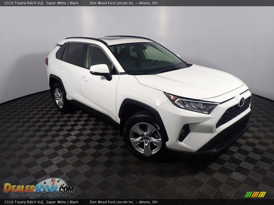 2019 Toyota RAV4 XLE Super White / Black Photo #3
