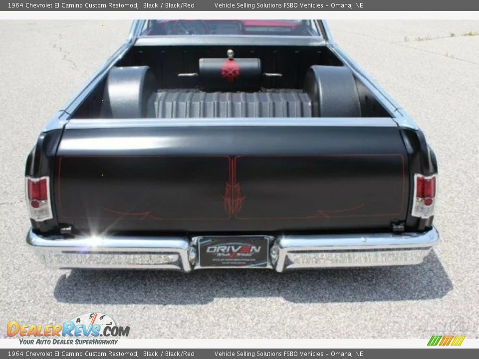 1964 Chevrolet El Camino Custom Restomod Black / Black/Red Photo #14