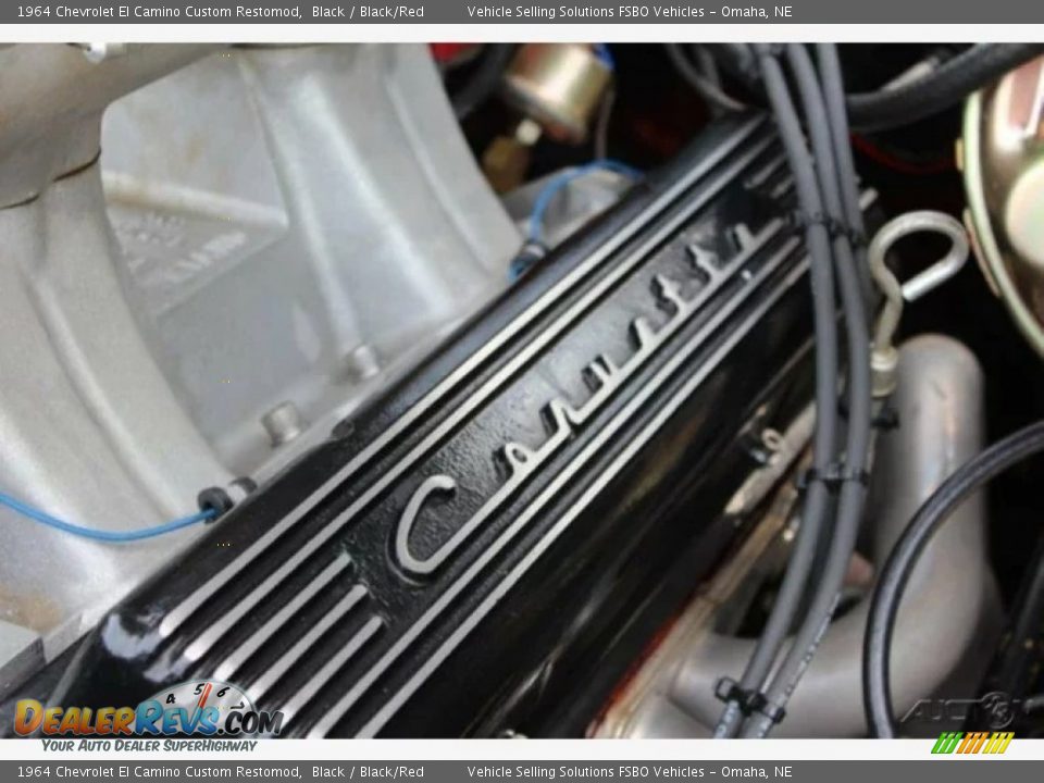 1964 Chevrolet El Camino Custom Restomod Black / Black/Red Photo #21