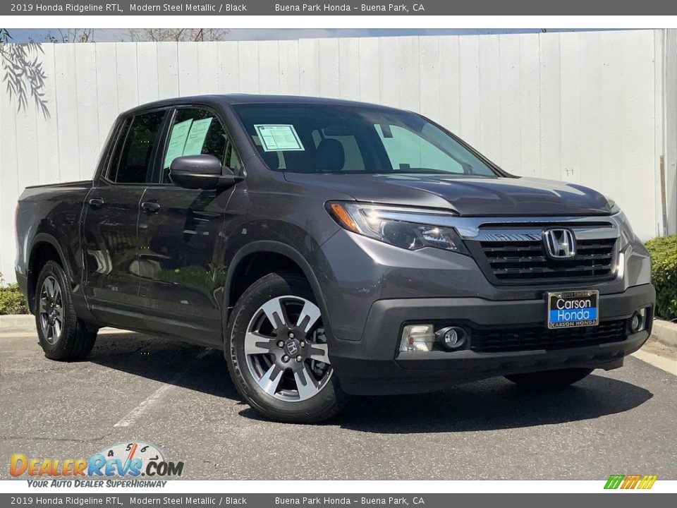 2019 Honda Ridgeline RTL Modern Steel Metallic / Black Photo #36