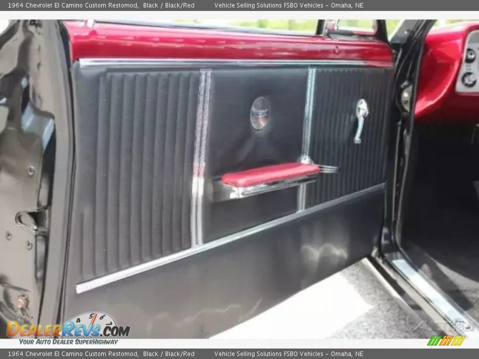 1964 Chevrolet El Camino Custom Restomod Black / Black/Red Photo #29