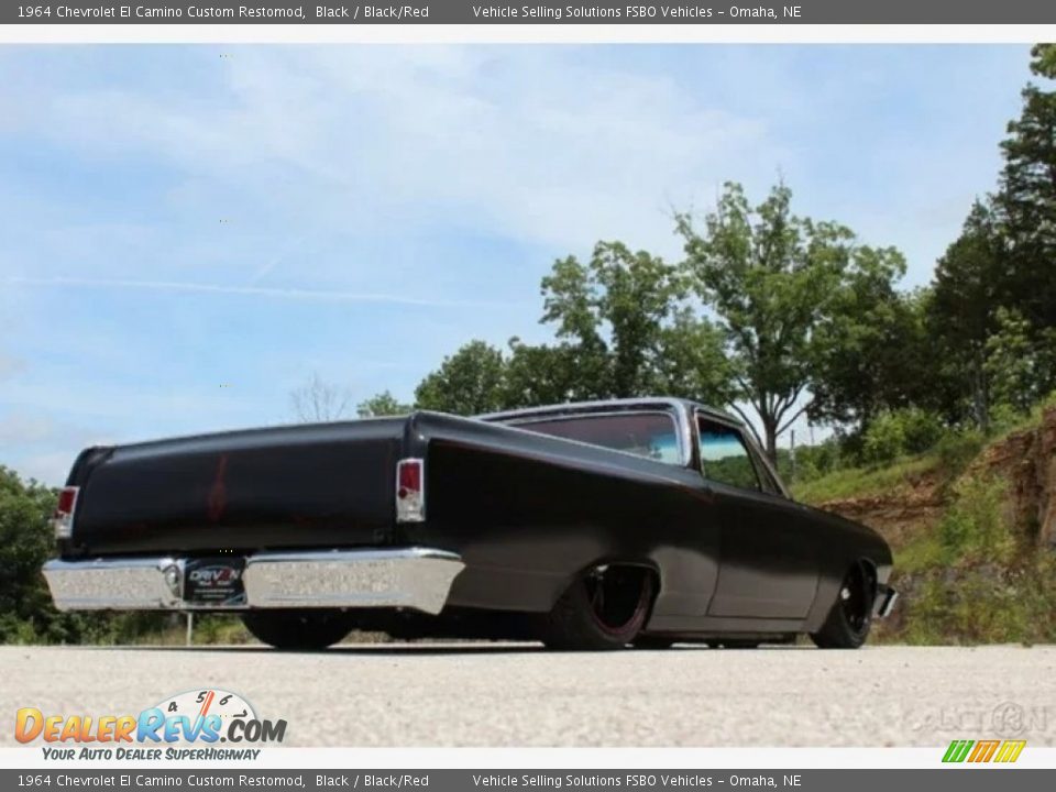 1964 Chevrolet El Camino Custom Restomod Black / Black/Red Photo #36