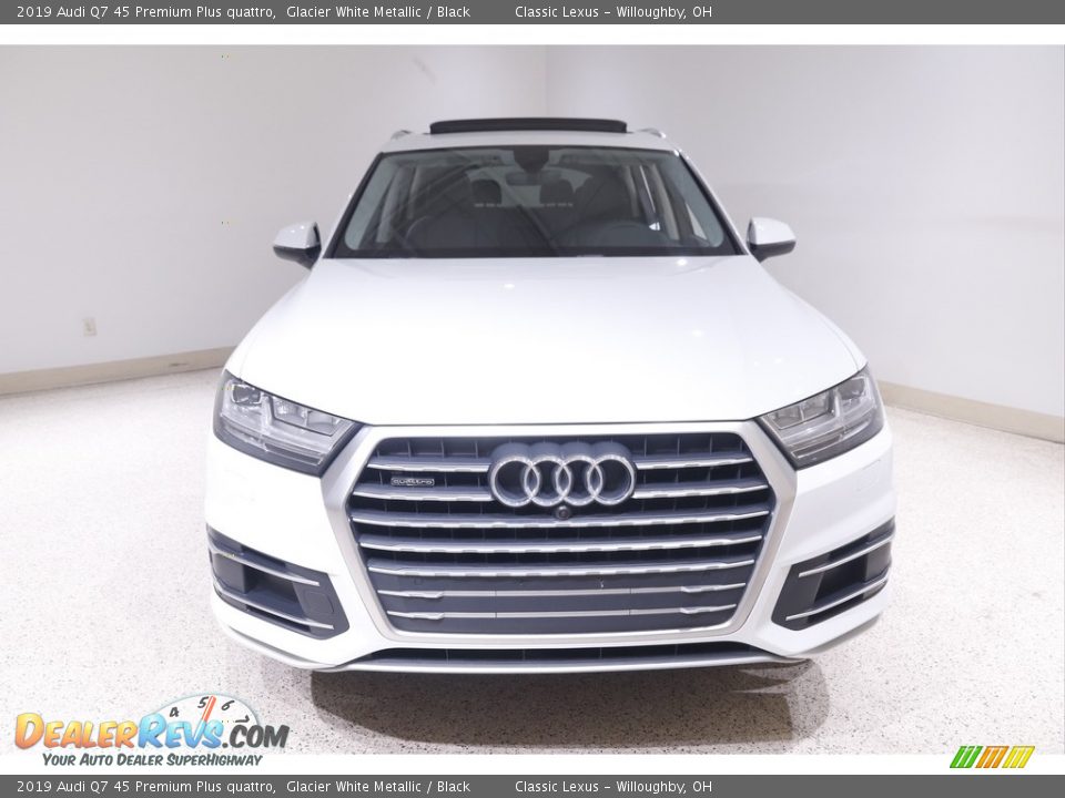 2019 Audi Q7 45 Premium Plus quattro Glacier White Metallic / Black Photo #2